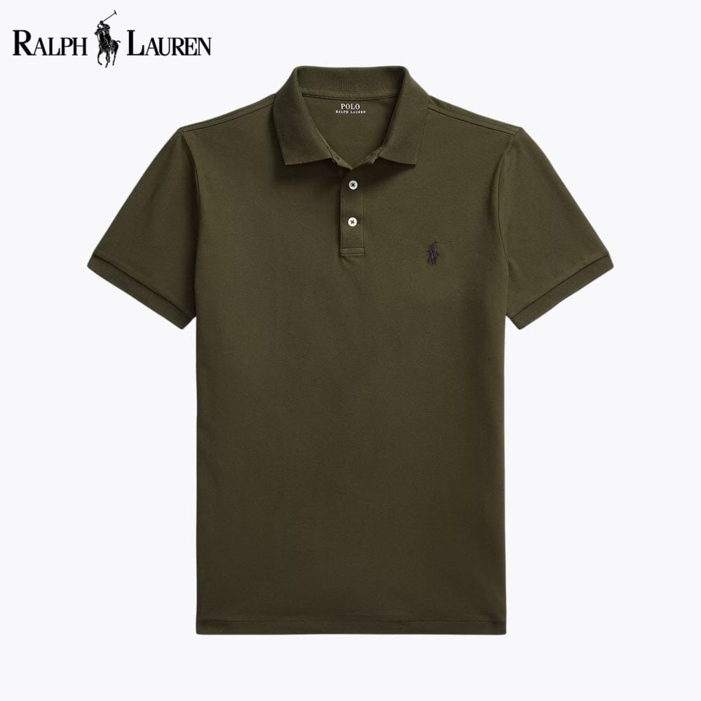 Polo en maille stretch coupe cintrée personnalisée pour homme