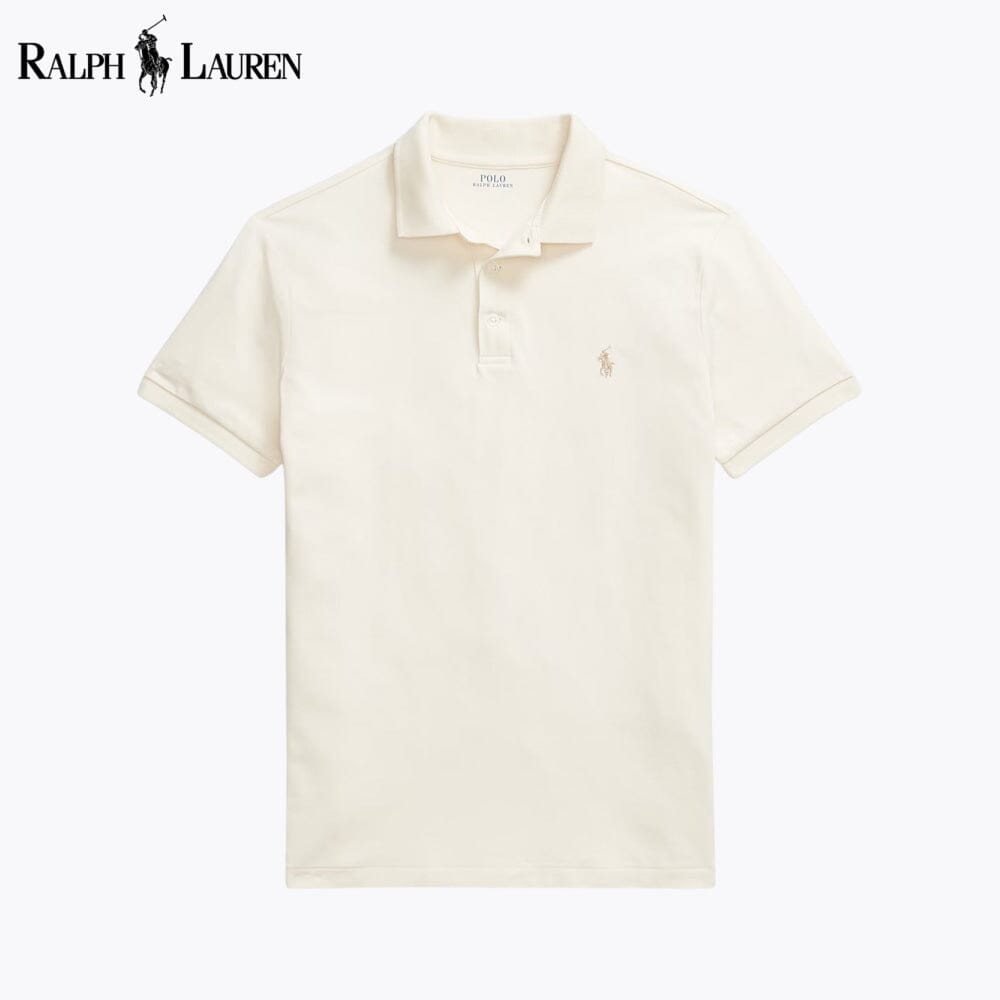 Polo en maille stretch coupe cintrée personnalisée pour homme