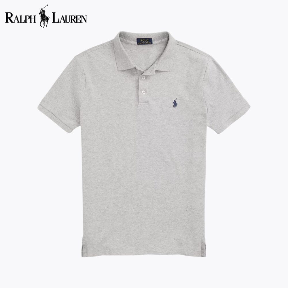 Polo en maille stretch coupe cintrée personnalisée pour homme