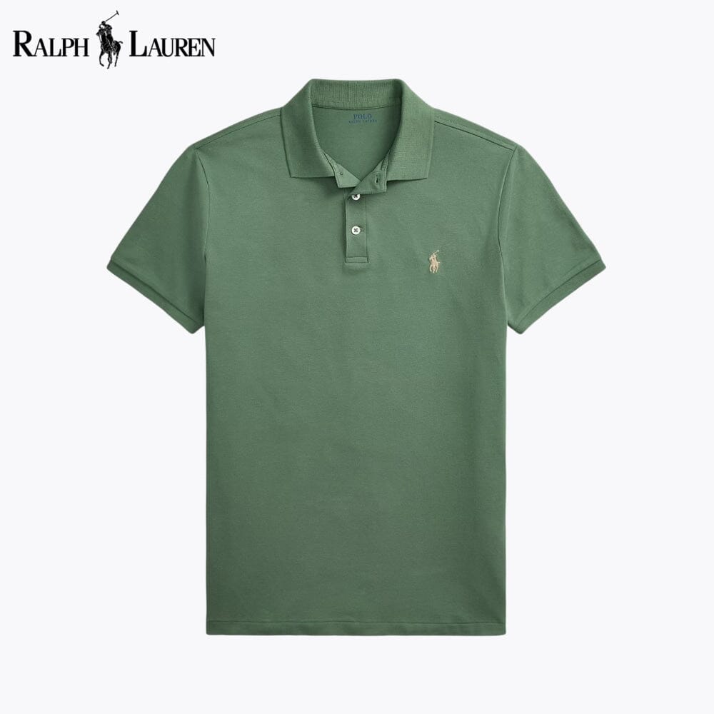 Polo en maille stretch coupe cintrée personnalisée pour homme