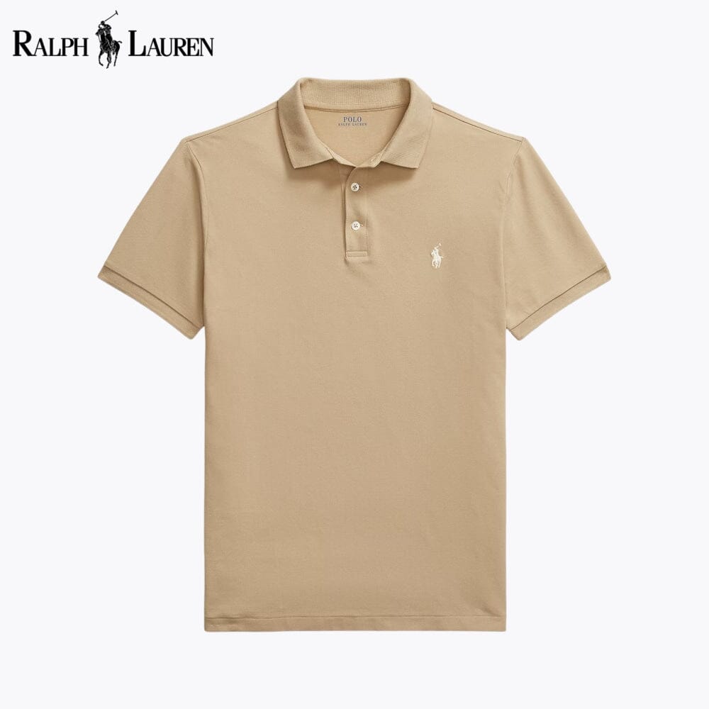Polo en maille stretch coupe cintrée personnalisée pour homme