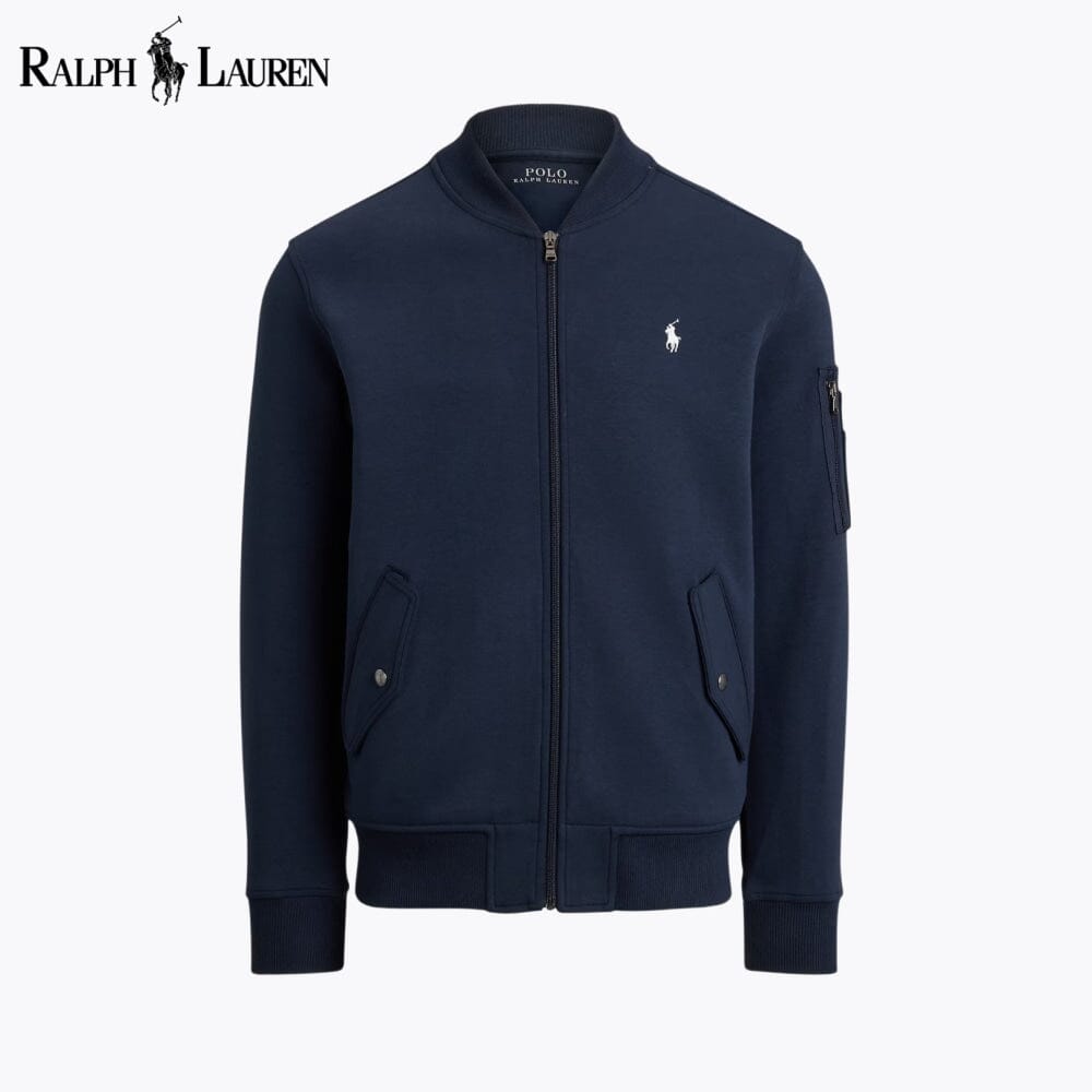 Blouson bombardier double maille pour homme