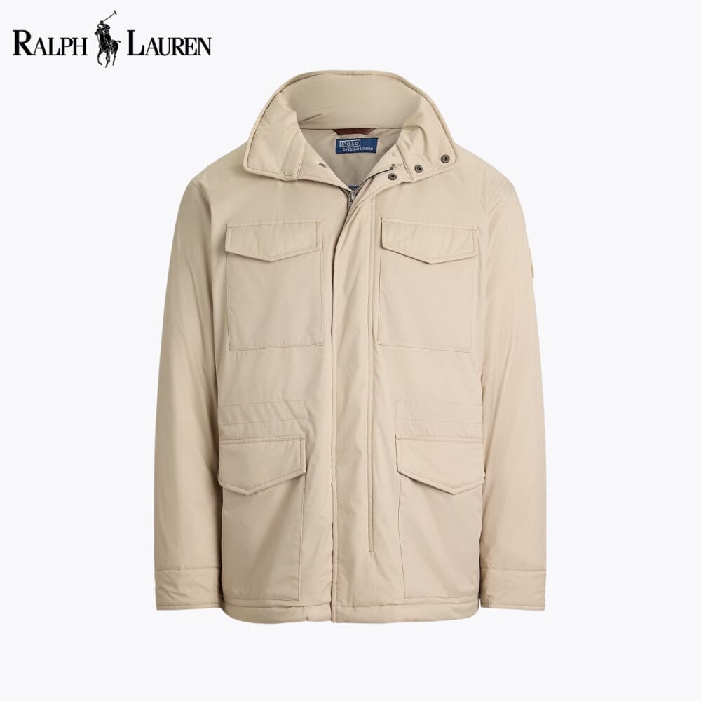 Veste de campagne à capuche en gabardine pour homme