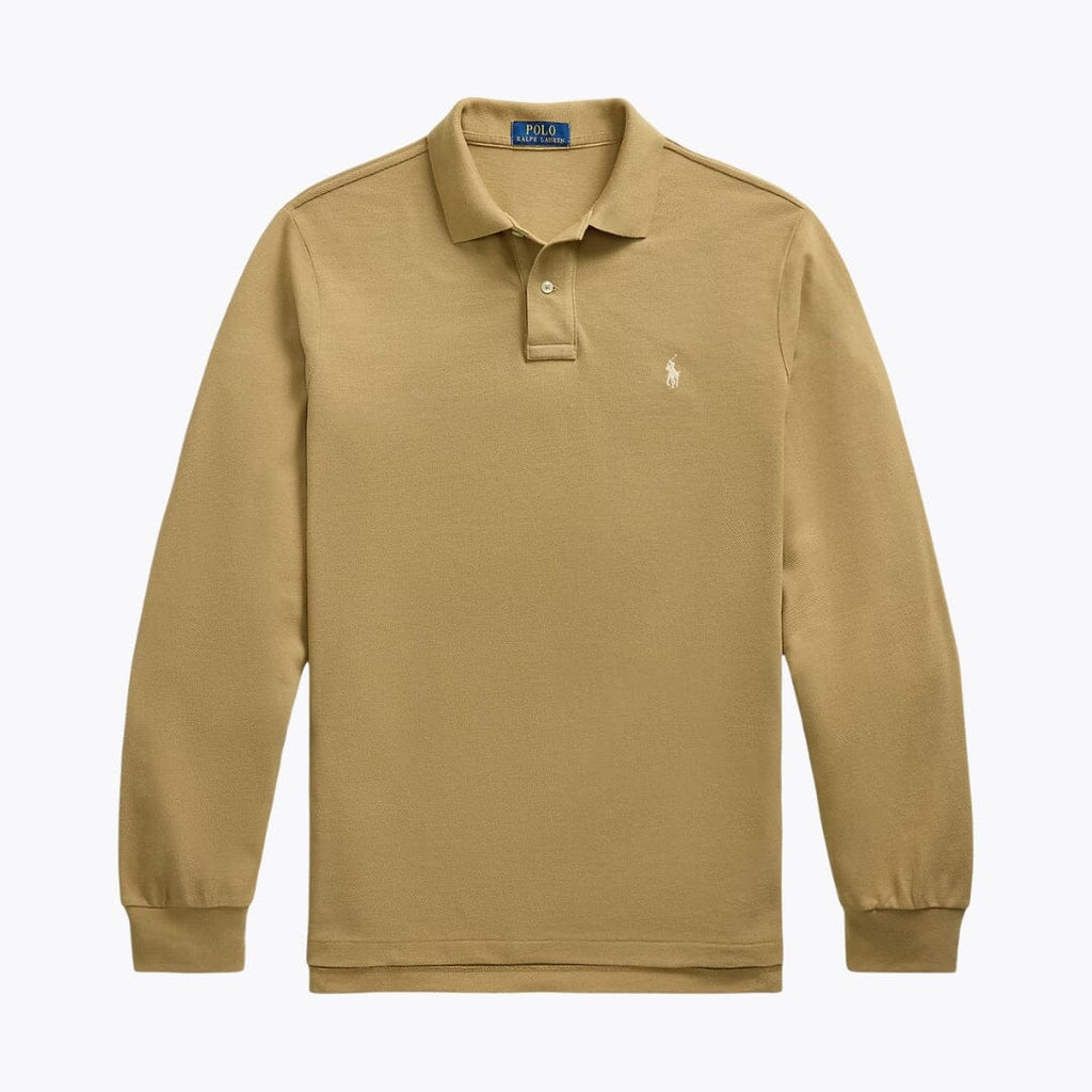 Polo à manches longues en maille pour homme