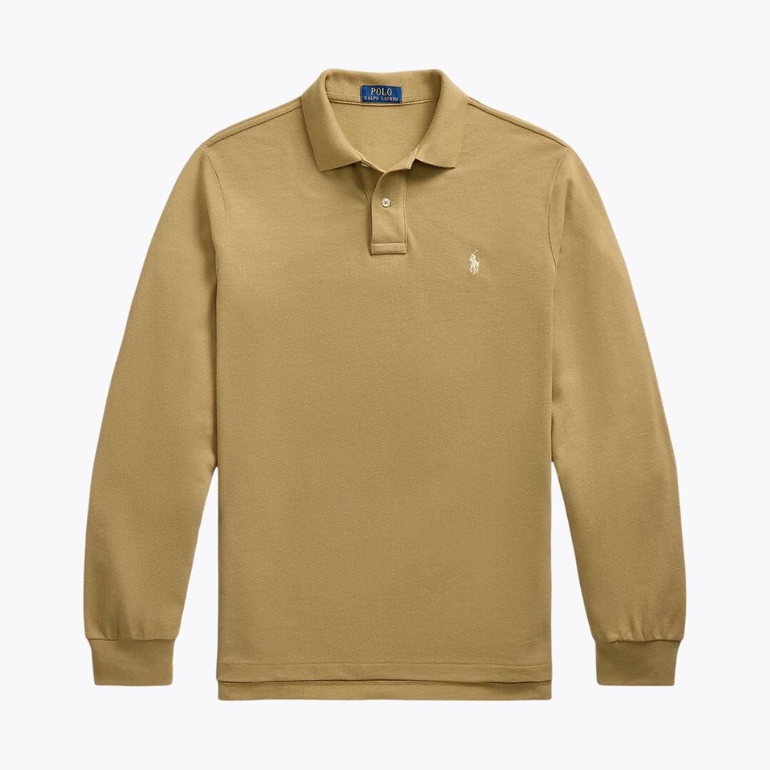 Polo à manches longues en maille pour homme