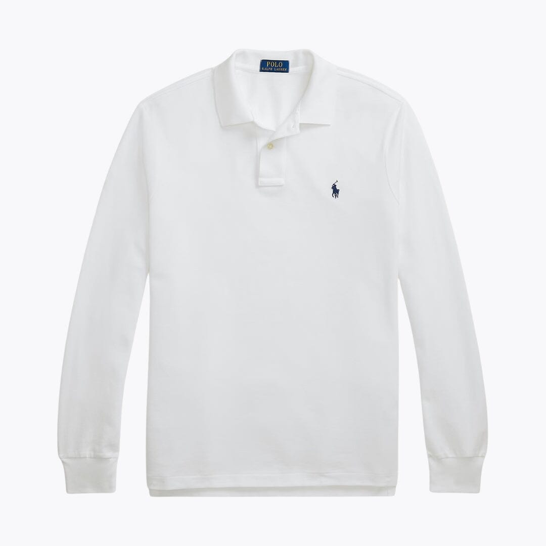 Polo à manches longues en maille pour homme