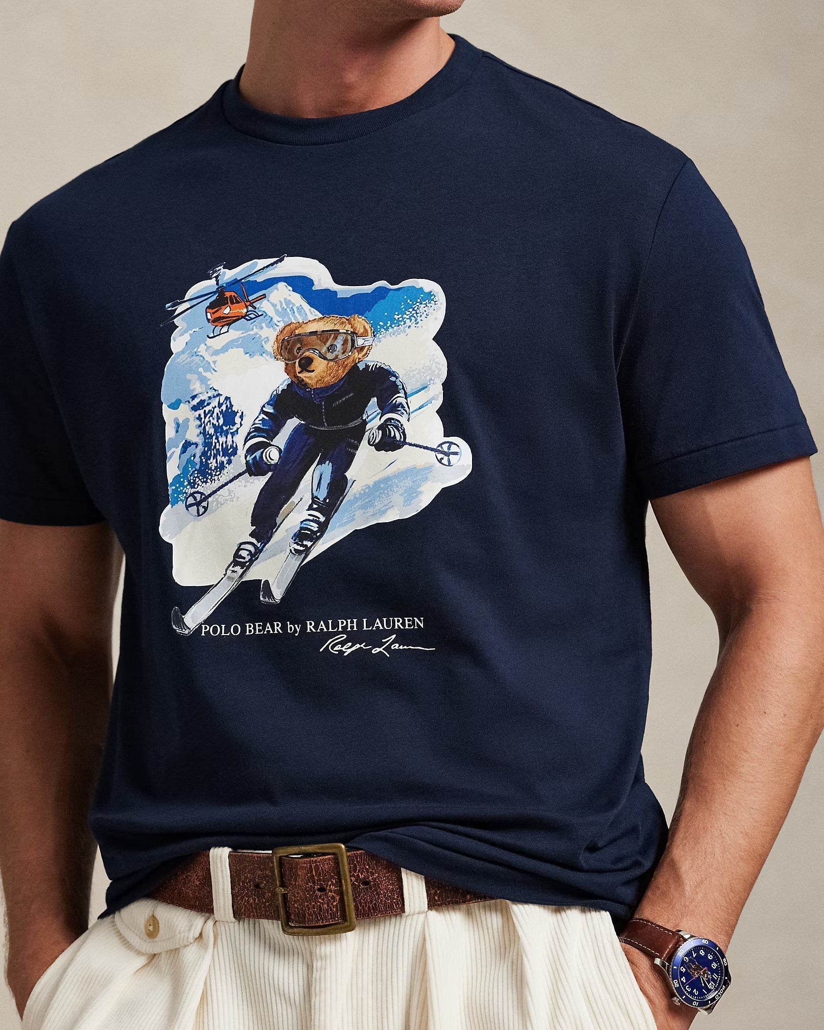 Herren Polo Bear T-Shirt aus Jersey im Classic Fit