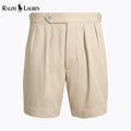 Short en twill plissé coupe décontractée pour homme