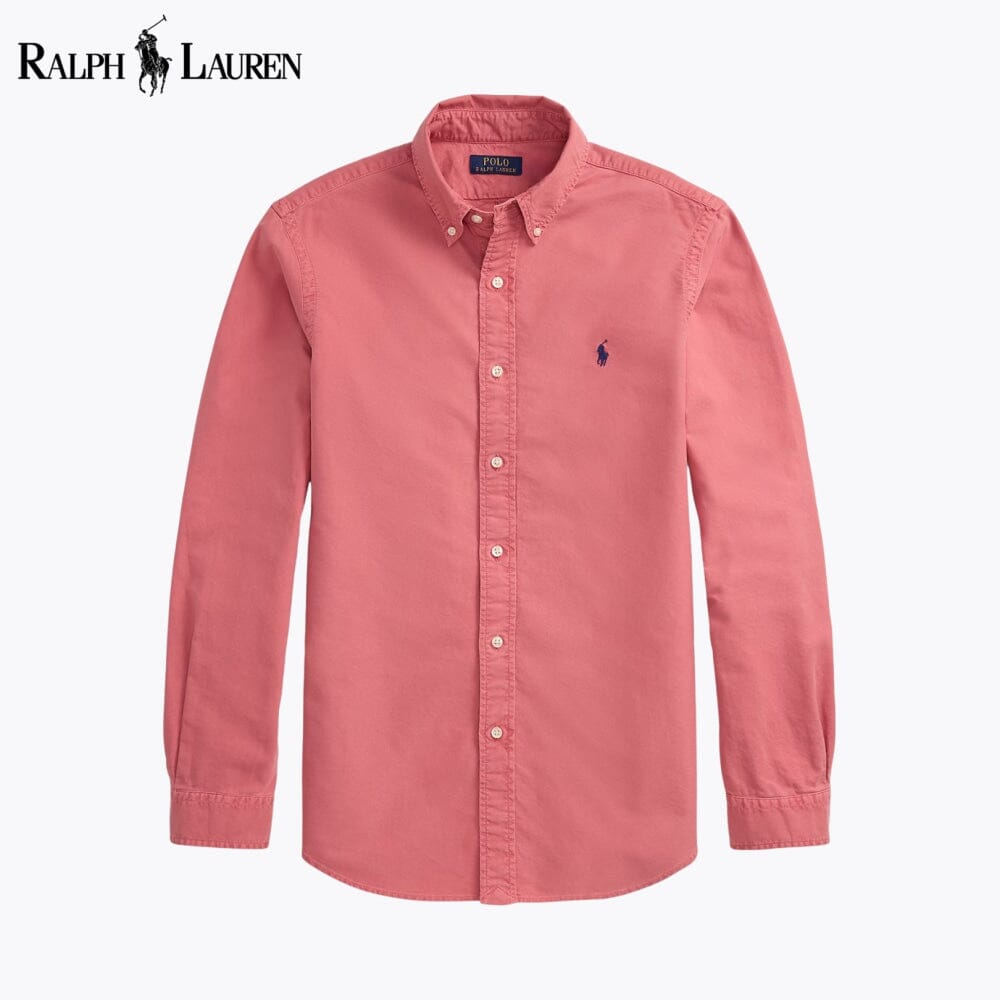 Chemise Oxford teinte en plongée coupe ajustée homme