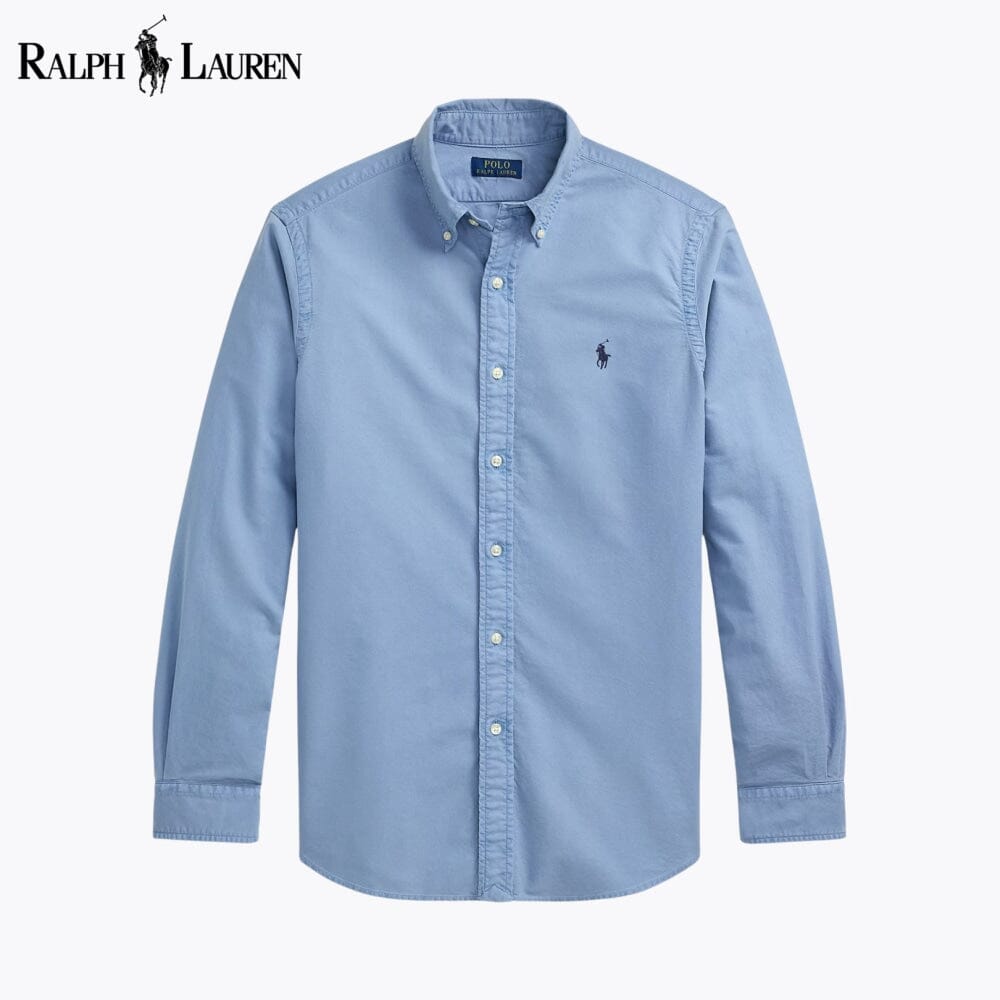 Chemise Oxford teinte en plongée coupe ajustée homme
