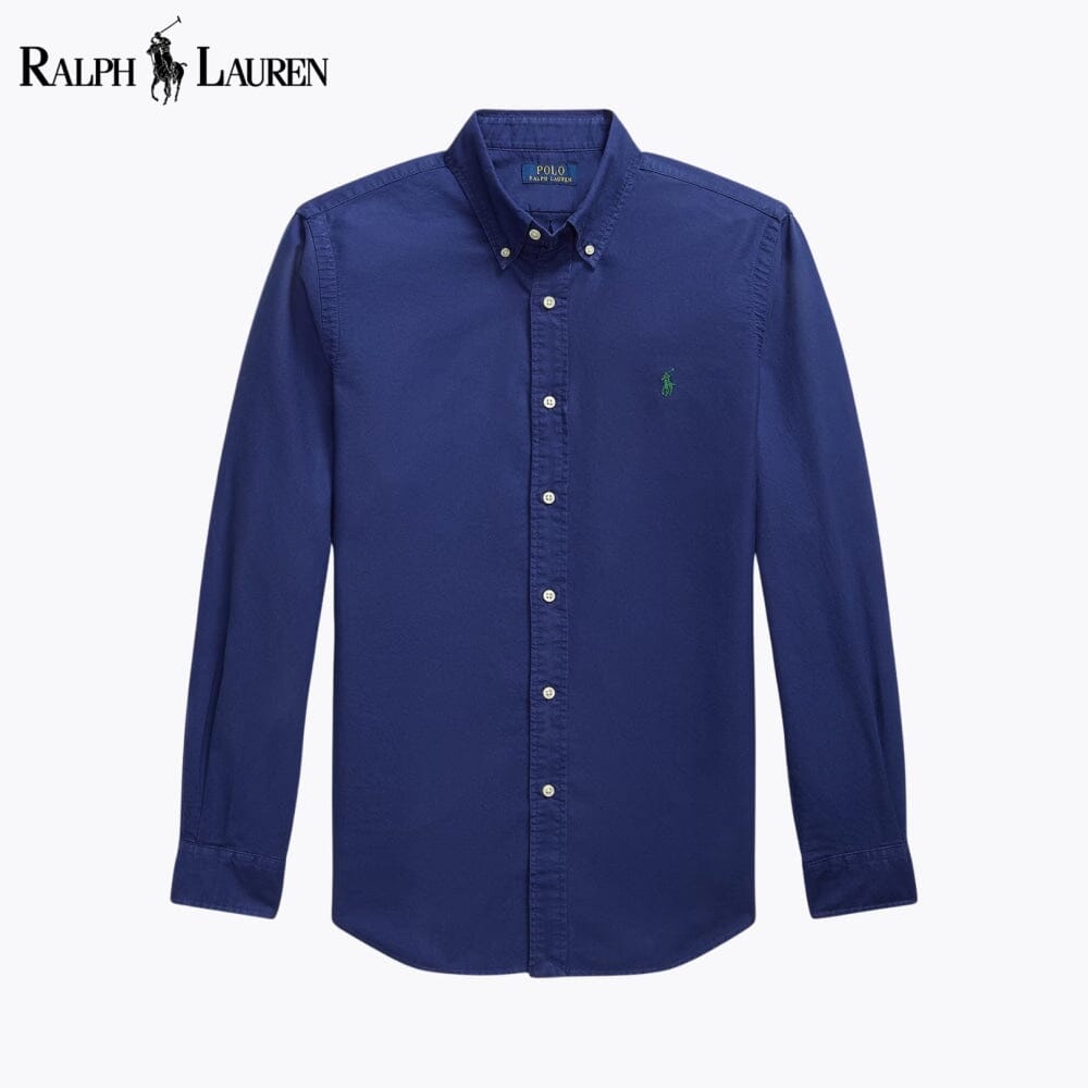 Chemise Oxford teinte en plongée coupe ajustée homme