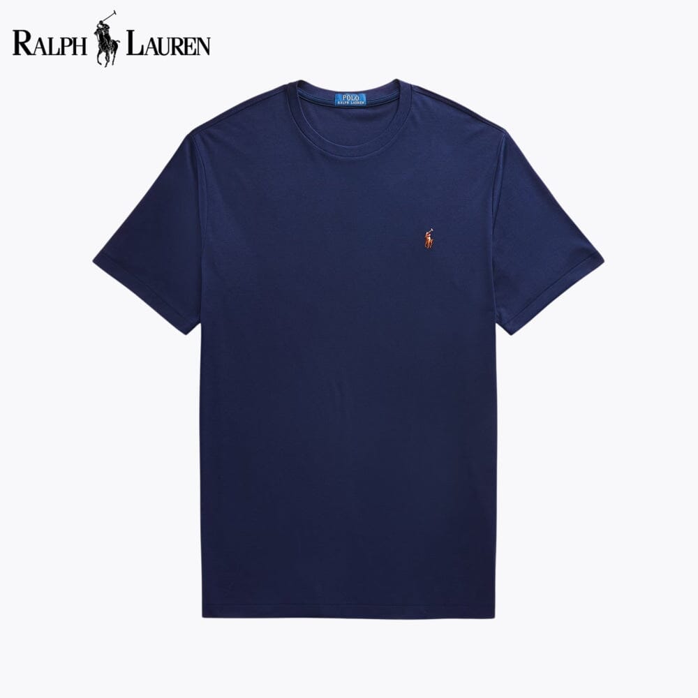 T-shirt col rond en coton doux pour homme