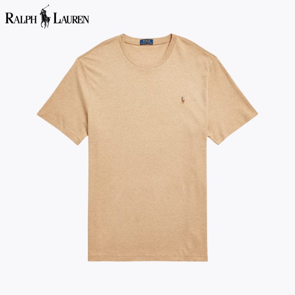 T-shirt col rond en coton doux pour homme