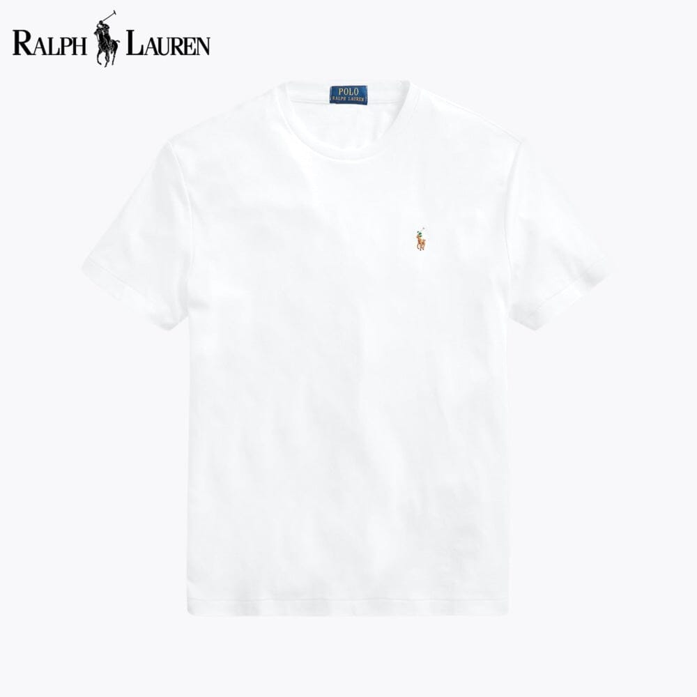 T-shirt col rond en coton doux pour homme