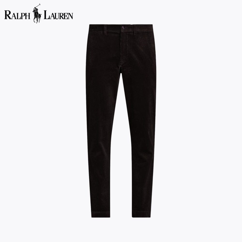 Pantalon en velours côtelé extensible coupe droite pour homme