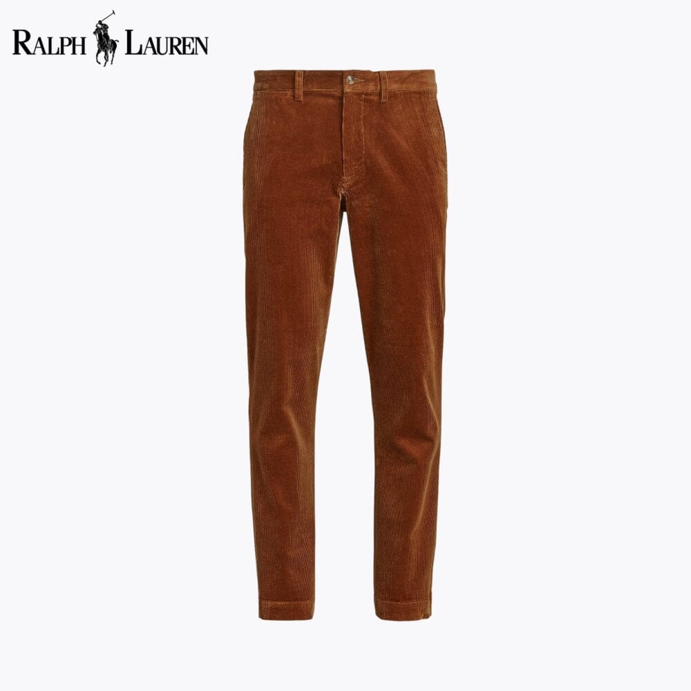 Pantalon en velours côtelé extensible coupe droite pour homme