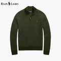 Herrenwaschbarer Viertelreißverschluss-Pullover aus Wolle
