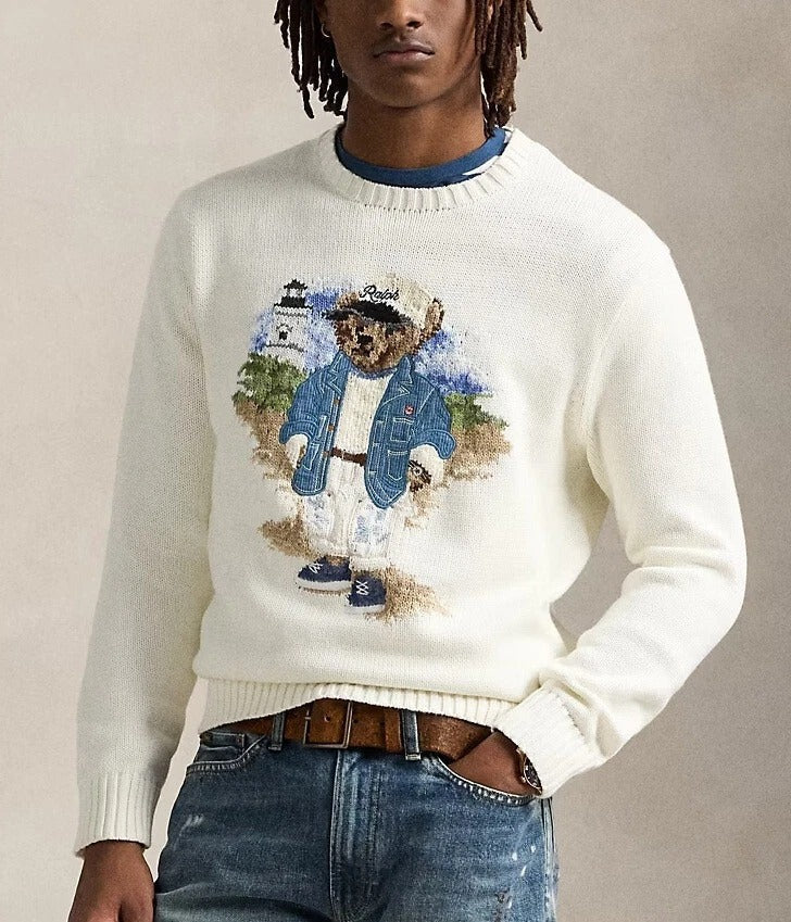 Pull homme | Polo Bear bleu