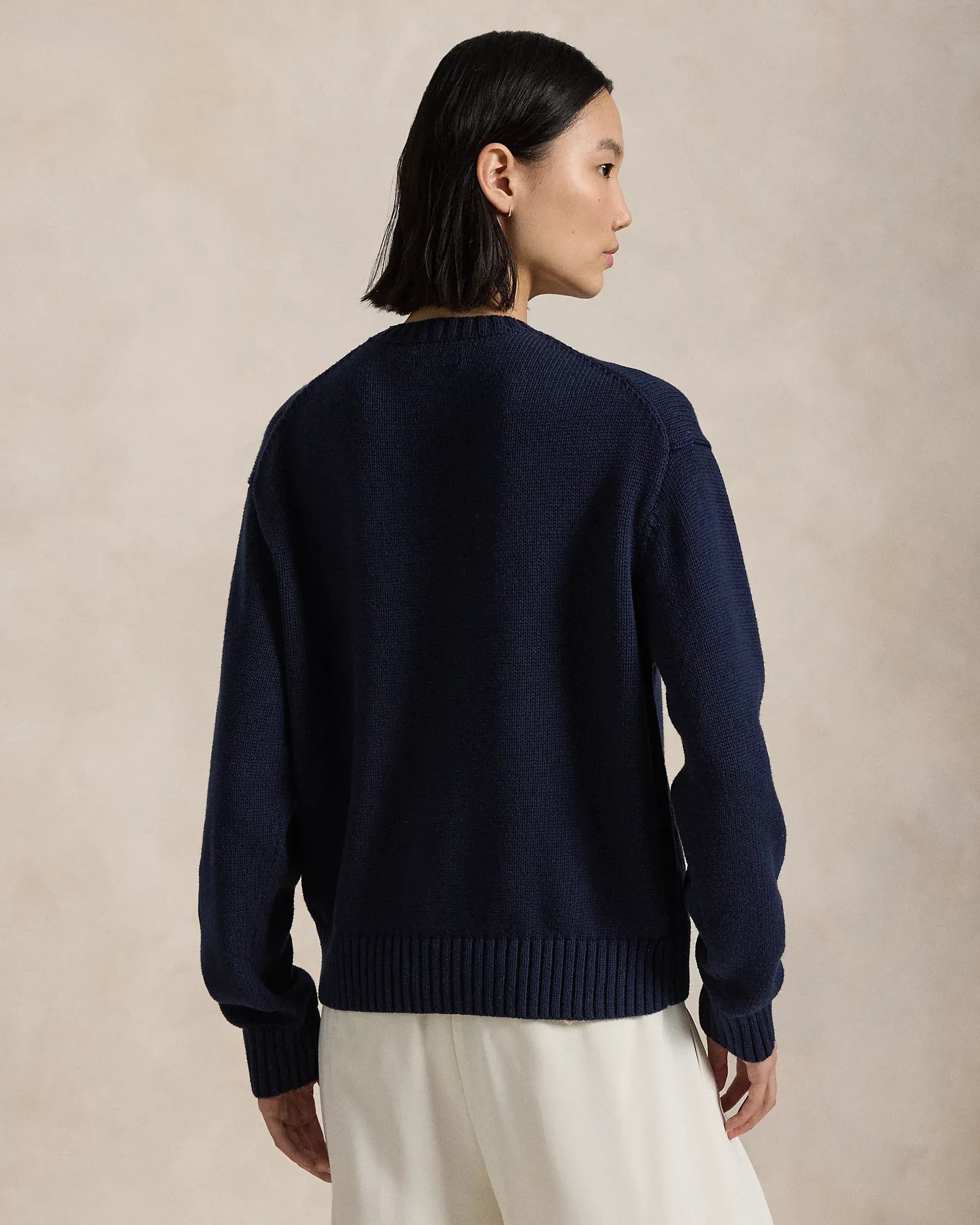 Herrenpullover | Marineblauer Polo Bear